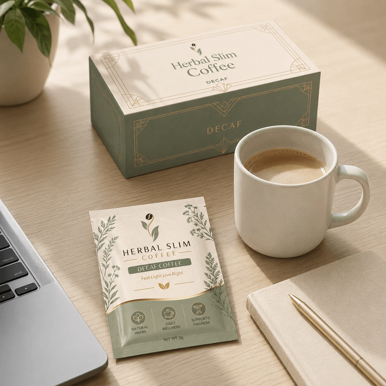 Premium Herbal Slim Coffee - Decaffeinated