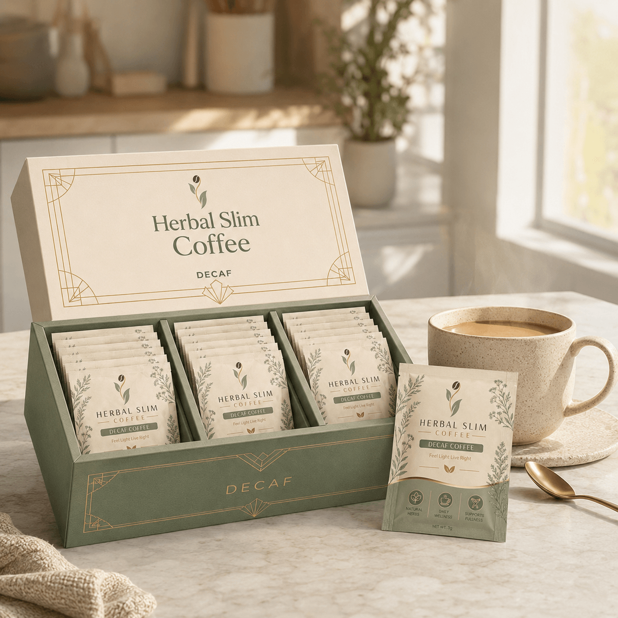 Premium Herbal Slim Coffee - Decaffeinated