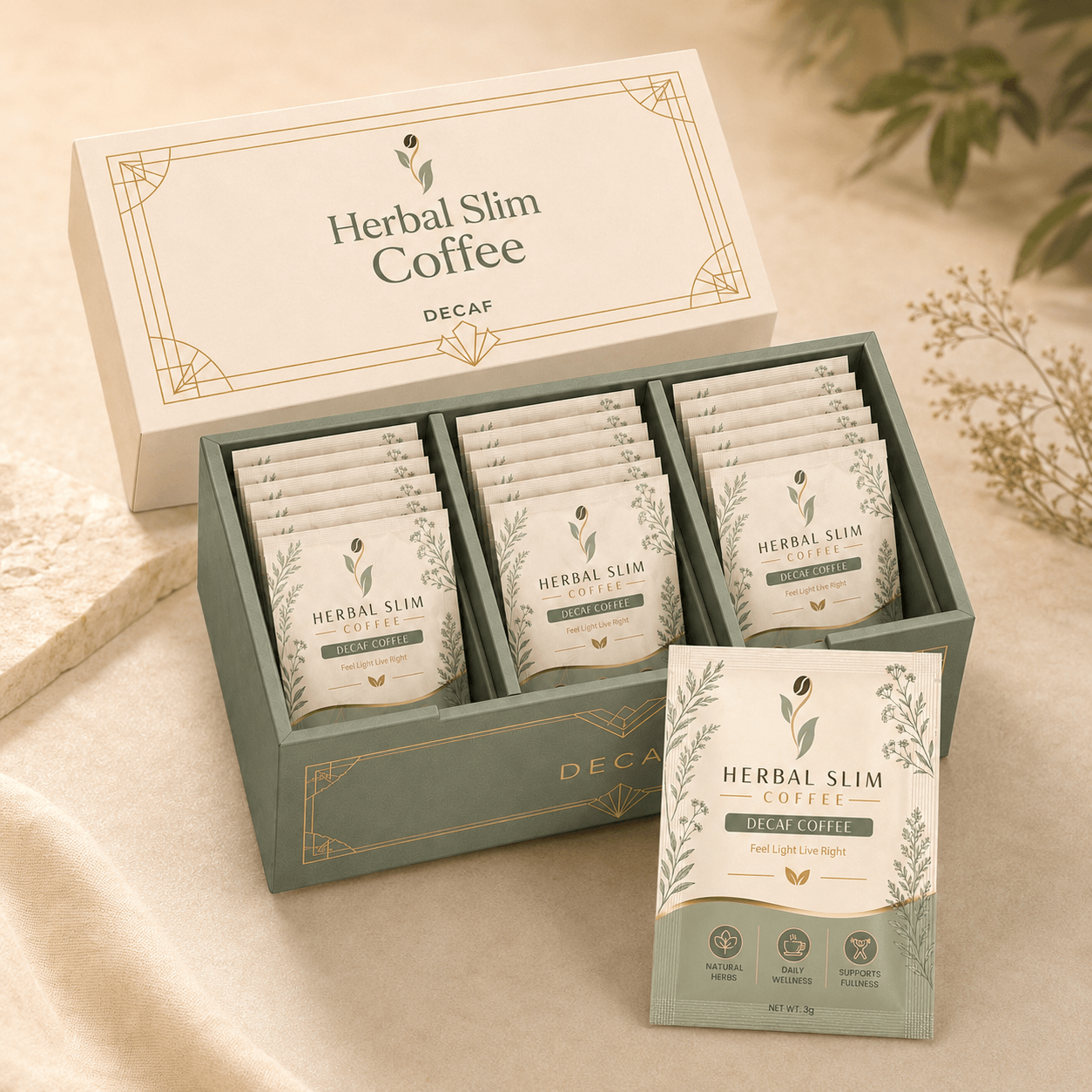 Premium Herbal Slim Coffee - Decaffeinated