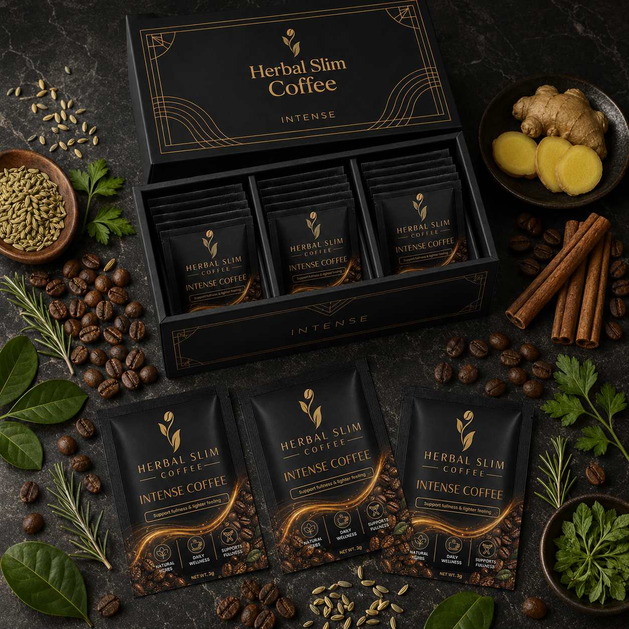 Premium Herbal Slim Coffee - Intensive