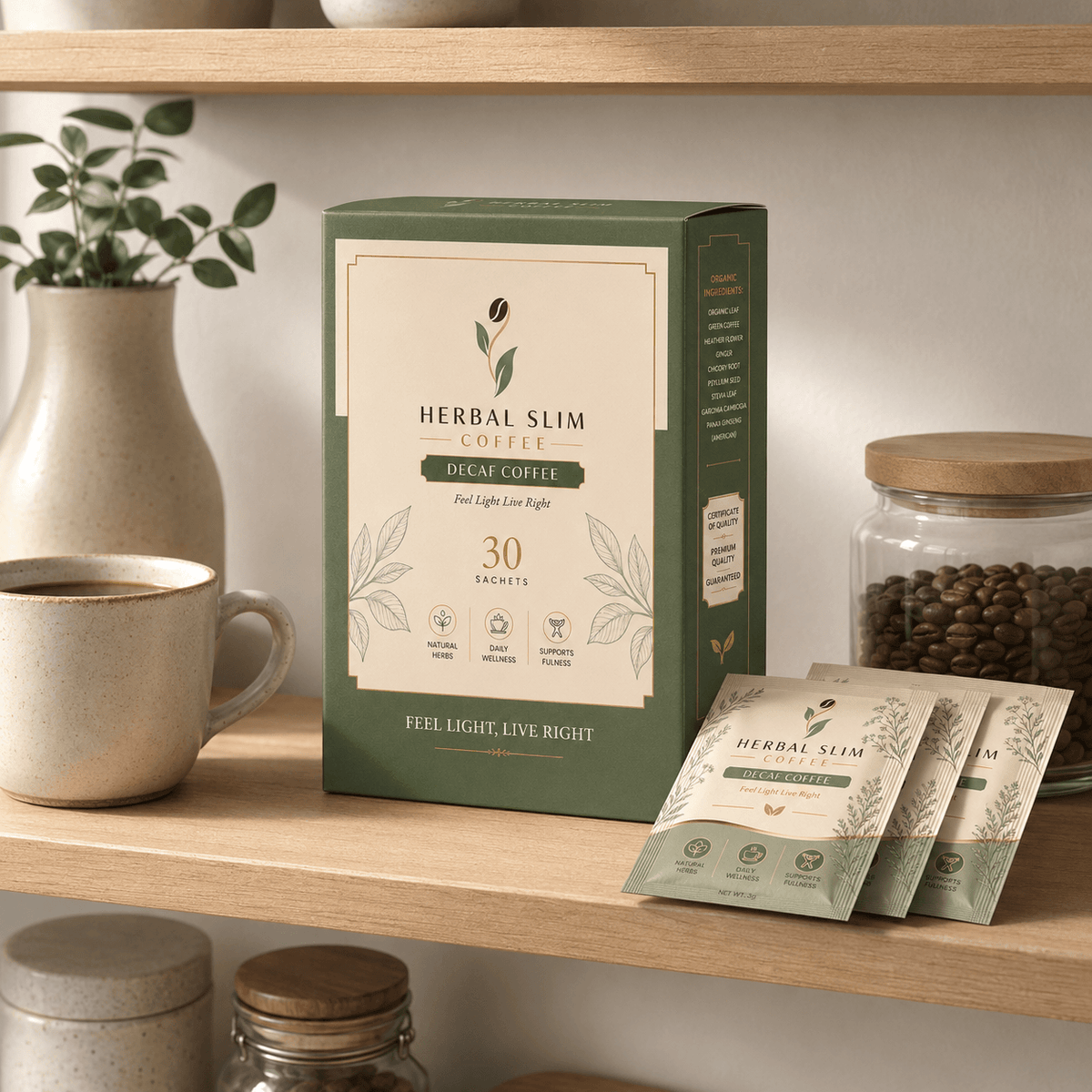 Herbal Slim Coffee Decaffeinated
